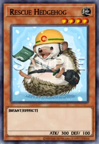 Rescue Hedgehog, Yu-Gi-Oh! card, EARTH