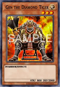 Gen the Diamond Tiger, Yu-Gi-Oh! card, LIGHT