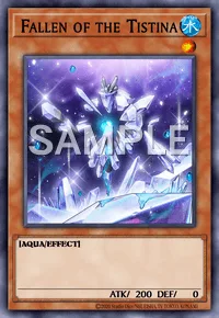 Fallen of the Tistina, Yu-Gi-Oh! card, WATER