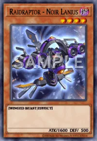 Raidraptor - Noir Lanius, Yu-Gi-Oh! card, DARK