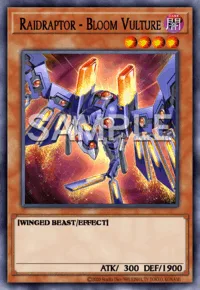 Raidraptor - Bloom Vulture, Yu-Gi-Oh! card, DARK
