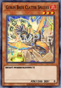 Goblin Biker Clatter Sploder, Yu-Gi-Oh! card, FIRE