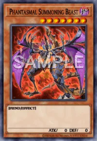 Phantasmal Summoning Beast, Yu-Gi-Oh! card, DARK