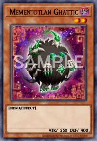 Mementotlan Ghattic, Yu-Gi-Oh! card, DARK