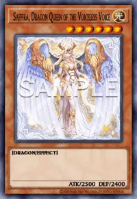 Saffira, Dragon Queen of the Voiceless Voice, Yu-Gi-Oh! card, LIGHT