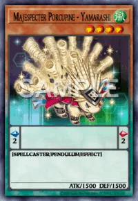 Majespecter Porcupine - Yamarashi, Yu-Gi-Oh! card, WIND