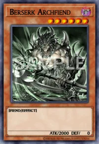 Berserk Archfiend, Yu-Gi-Oh! card, DARK