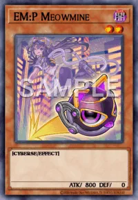 EM:P Meowmine, Yu-Gi-Oh! card, DARK