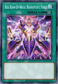 Rise Rank-Up-Magic Raidraptor's Force, Yu-Gi-Oh! card, SPELL