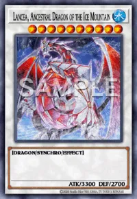 Lancea, Ancestral Dragon of the Ice Mountain, Yu-Gi-Oh! card, WATER
