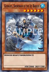 Georgius, Swordman of the Ice Barrier, Yu-Gi-Oh! card, WATER