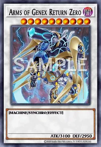 Arms of Genex Return Zero, Yu-Gi-Oh! card, DARK
