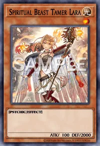 Spiritual Beast Tamer Lara, Yu-Gi-Oh! card, LIGHT