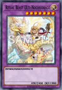 Ritual Beast Ulti-Nochiudrago, Yu-Gi-Oh! card, LIGHT