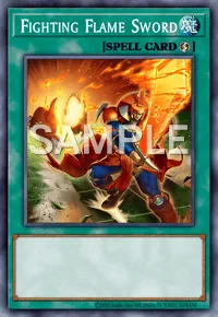 Fighting Flame Sword, Yu-Gi-Oh! card, SPELL