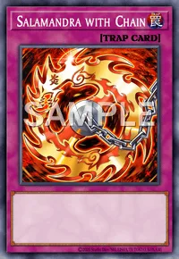 Salamandra with Chain, Yu-Gi-Oh! card, TRAP