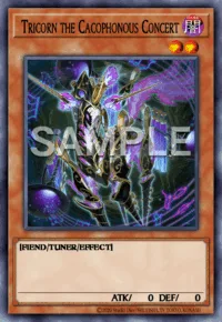 Tricorn the Cacophonous Concert, Yu-Gi-Oh! card, DARK