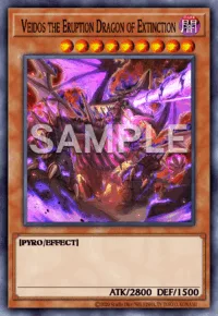 Veidos the Eruption Dragon of Extinction, Yu-Gi-Oh! card, DARK