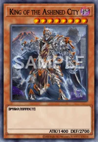 King of the Ashened City, Yu-Gi-Oh! card, DARK