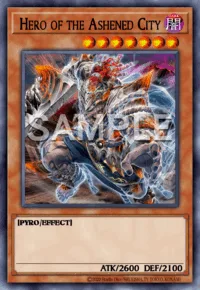 Hero of the Ashened City, Yu-Gi-Oh! card, DARK