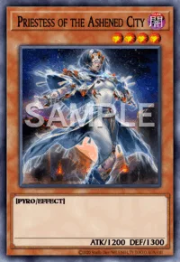 Priestess of the Ashened City, Yu-Gi-Oh! card, DARK