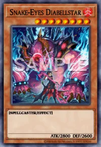 Snake-Eyes Diabellstar, Yu-Gi-Oh! card, FIRE