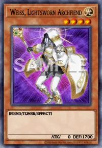 Weiss, Lightsworn Archfiend, Yu-Gi-Oh! card, LIGHT