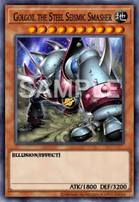 Golgoil the Steel Seismic Smasher, Yu-Gi-Oh! card, EARTH