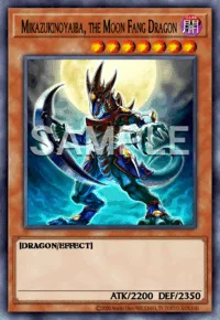 Mikazukinoyaiba, the Moon Fang Dragon, Yu-Gi-Oh! card, DARK