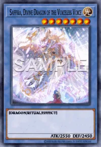 Saffira, Divine Dragon of the Voiceless Voice, Yu-Gi-Oh! card, LIGHT