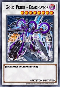 Gold Pride - Eradicator, Yu-Gi-Oh! card, DARK