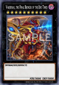 Varudras, the Final Bringer of the End Times, Yu-Gi-Oh! card, DARK