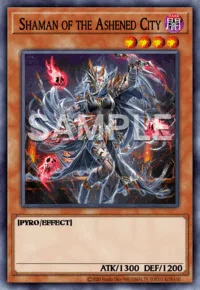 Shaman of the Ashened City, Yu-Gi-Oh! card, DARK