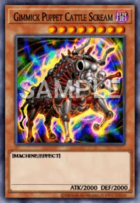 Gimmick Puppet Cattle Scream, Yu-Gi-Oh! card, DARK