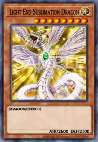Light End Sublimation Dragon, Yu-Gi-Oh! card, LIGHT