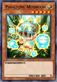 Paralyzing Mushroom, Yu-Gi-Oh! card, LIGHT