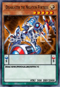 Disablaster the Negation Fortress, Yu-Gi-Oh! card, LIGHT