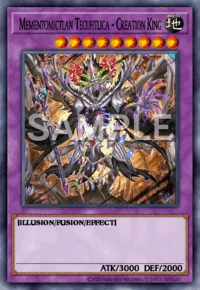 Mementomictlan Tecuhtlica - Creation King, Yu-Gi-Oh! card, EARTH