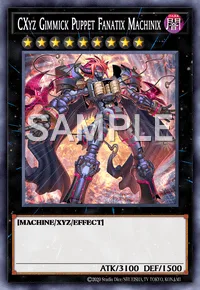 CXyz Gimmick Puppet Fanatix Machinix, Yu-Gi-Oh! card, DARK