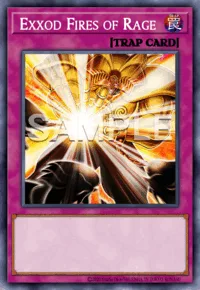 Exxod Fires of Rage, Yu-Gi-Oh! card, TRAP