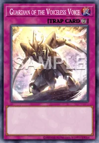 Guardian of the Voiceless Voice, Yu-Gi-Oh! card, TRAP
