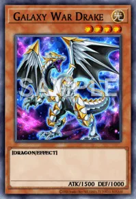 Galaxy War Drake, Yu-Gi-Oh! card, LIGHT