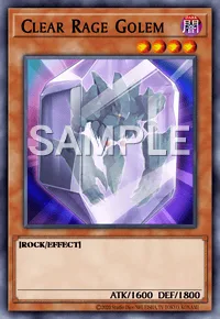 Clear Rage Golem, Yu-Gi-Oh! card, DARK