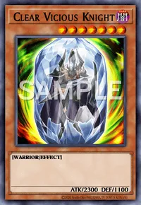 Clear Vicious Knight, Yu-Gi-Oh! card, DARK