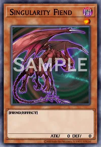 Singularity Fiend, Yu-Gi-Oh! card, DARK