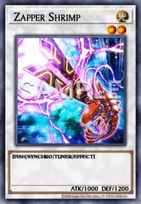 Zapper Shrimp, Yu-Gi-Oh! card, LIGHT