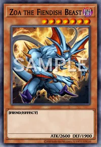 Zoa the Fiendish Beast, Yu-Gi-Oh! card, DARK