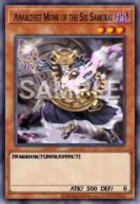 Anarchist Monk of the Six Samurai, Yu-Gi-Oh! card, DARK