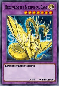 Heosvarog the Mechanical Dawn, Yu-Gi-Oh! card, LIGHT
