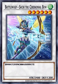 Battlewasp - Sachi the Ceremonial Bow, Yu-Gi-Oh! card, WIND
